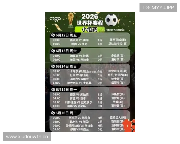 沙特2026世界杯小组赛赛程难度分析及出线前景预测